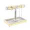 Natural Themed Gold and White Wood Jewelry Stand, 10" x 12" x 7"